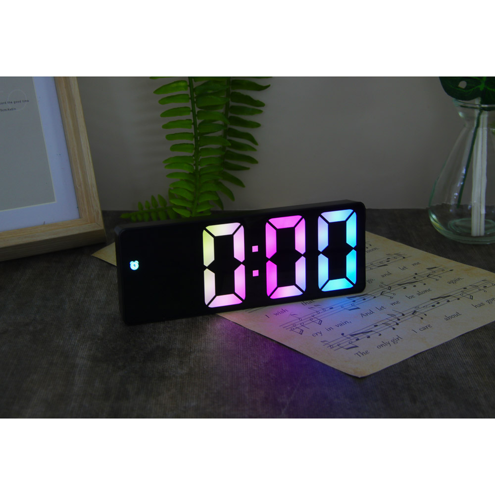 LADECOR CHRONO Будильник электронный, 16x6x2 см, АВС пластик, 3xAАA, оправа цвет черный, арт.№ 529-312