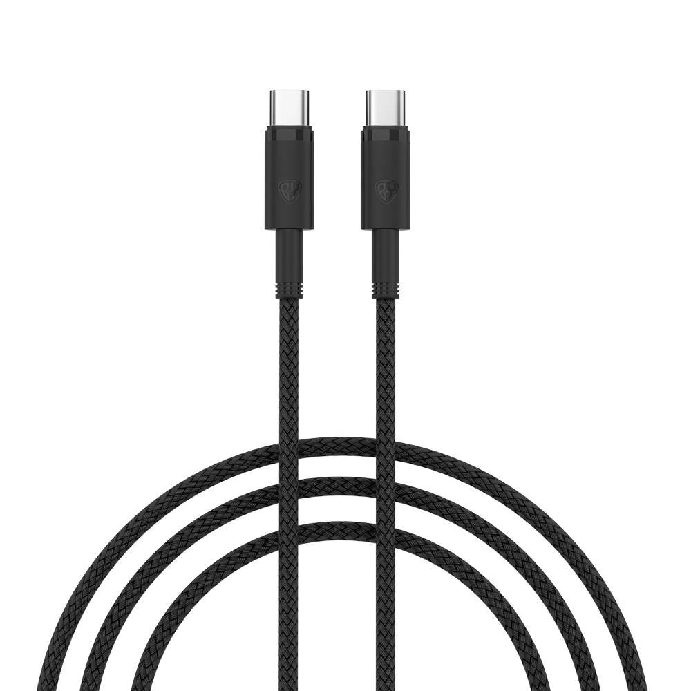 Кабель для зарядки Type C-Type C BY Storm, 1м, 5А, Быстрая зарядка QC 3.0, PD 65Вт, черный, арт.№ 931-322