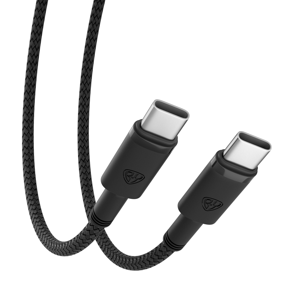 Кабель для зарядки Type C-Type C BY Storm, 1м, 5А, Быстрая зарядка QC 3.0, PD 65Вт, черный, арт.№ 931-322