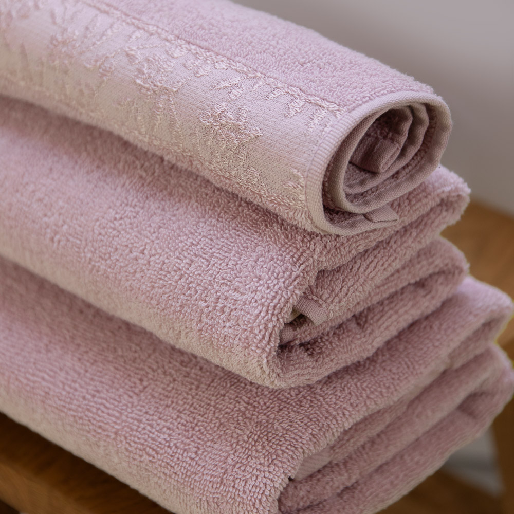 PROVANCE Шарли Комплект полотенец махровых, 100% хлопок, 30х50, 50х90, 70х130, 430г/м, розовый, арт.№ 484-181