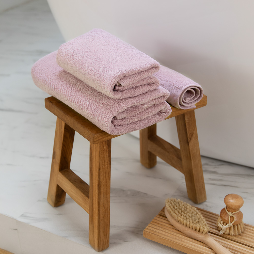 PROVANCE Шарли Комплект полотенец махровых, 100% хлопок, 30х50, 50х90, 70х130, 430г/м, розовый, арт.№ 484-181