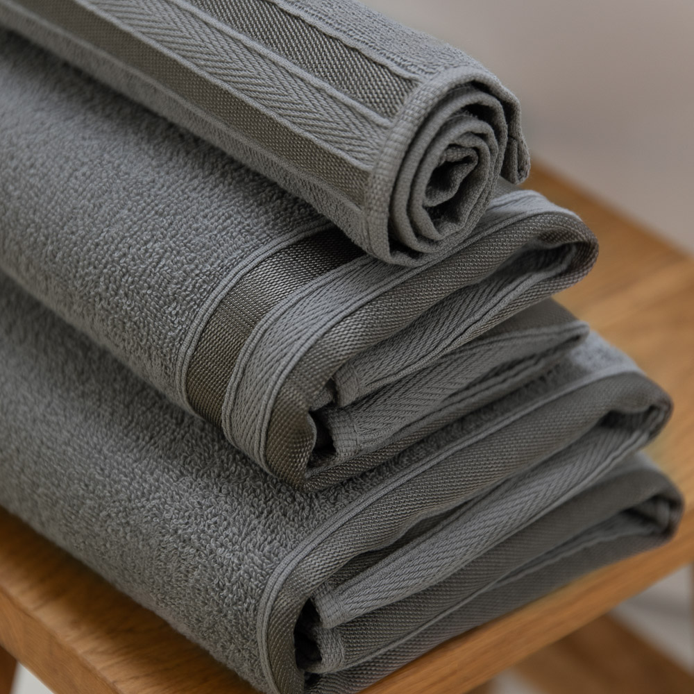 PROVANCE Фрэя Комплект полотенец махровых, 100% хлопок, 30х50, 50х90, 70х130, 360г/м, серый, арт.№ 484-183