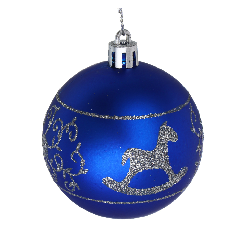 СНОУ БУМ Набор шаров 6 см, 18 шт, пластик, глиттер, 26-127, арт.№ 309-066