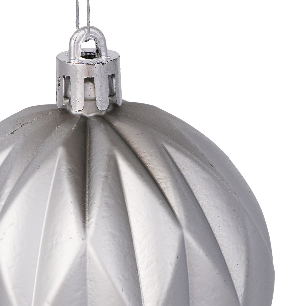 СНОУ БУМ Набор шаров 6 см, 6 шт, серебро, 26-128, арт.№ 373-558