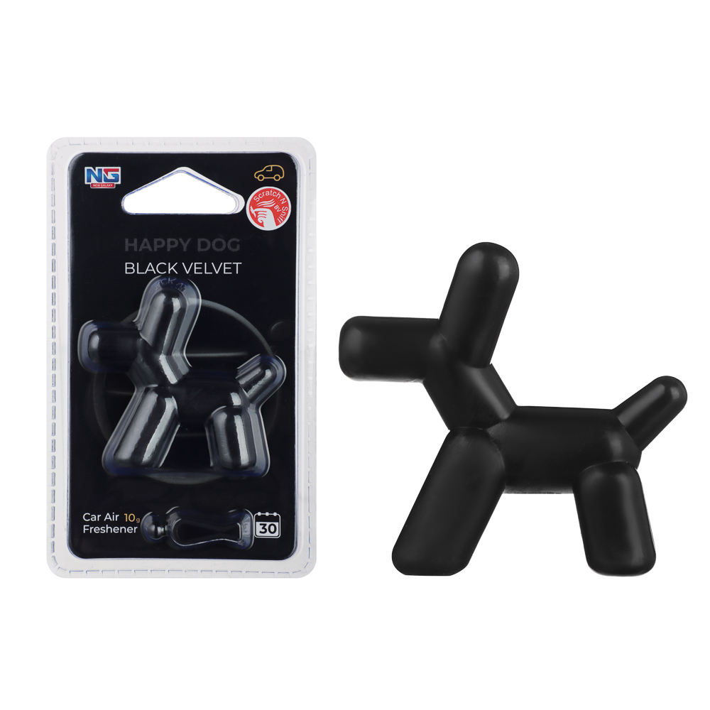 NEW GALAXY Ароматизатор на дефлектор 10гр.,Happy Dog фрукт. сад,сладк.вишня,черн. бархат,север.ветер, арт.№ 794-703
