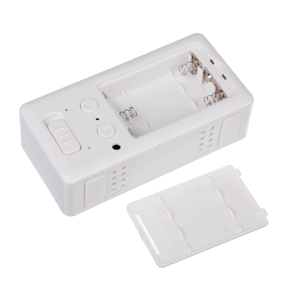 LADECOR Будильник электронный, термометр, 3хААА, USB, 10х3х5 см, 2 цвета, арт.№ 529-181