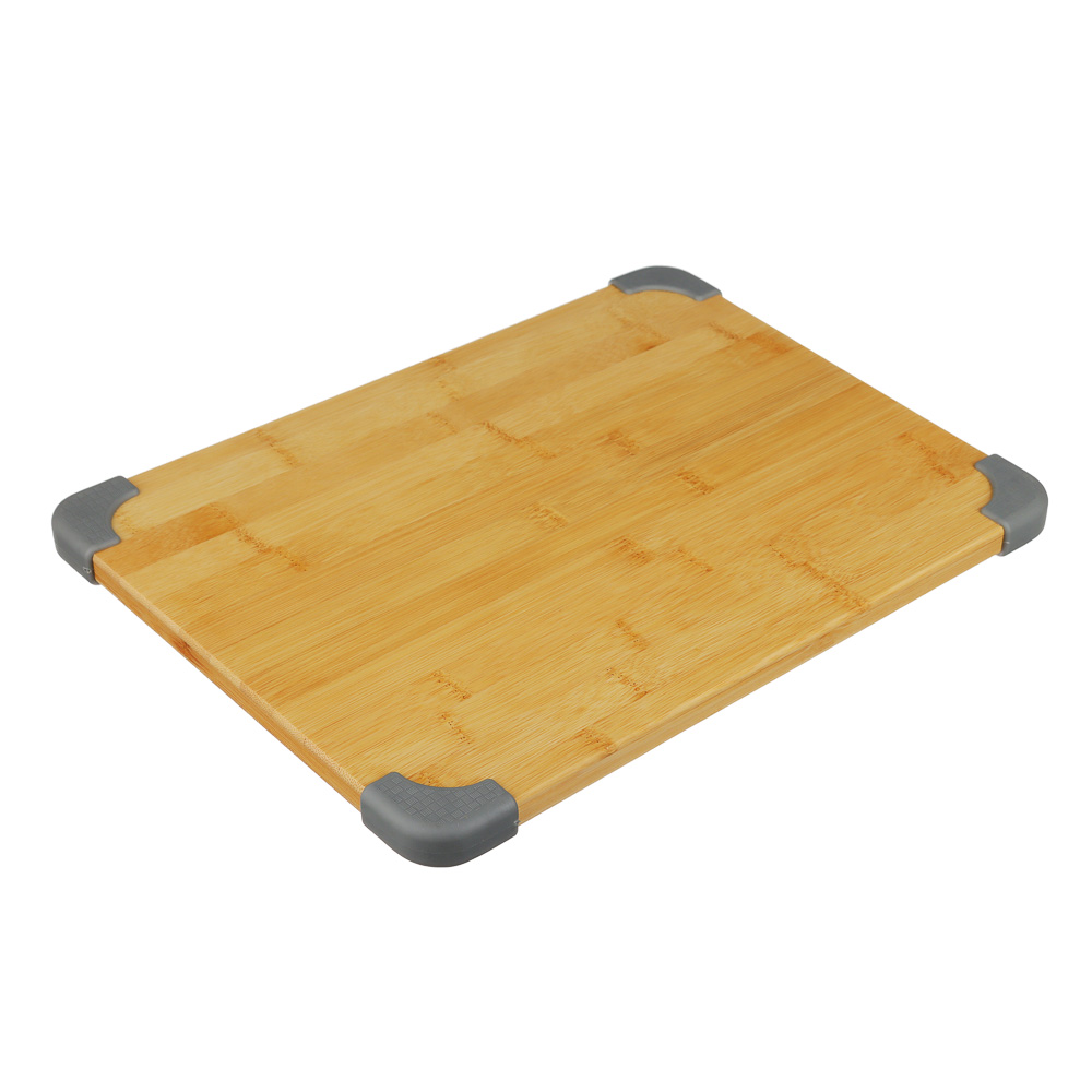 SATOSHI Доска разделочная бамбук, силикон, 35х25х1,5см, арт.№ 851-187