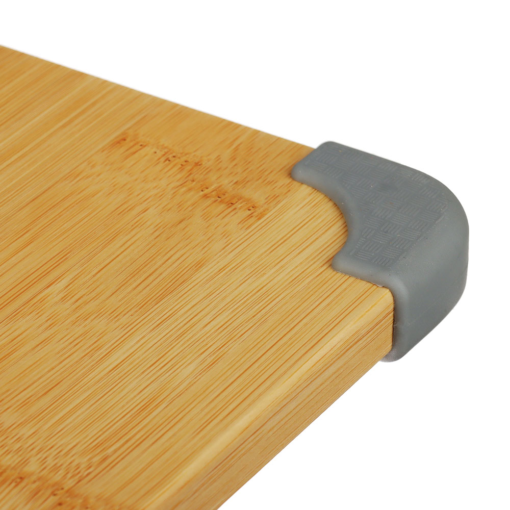 SATOSHI Доска разделочная бамбук, силикон, 35х25х1,5см, арт.№ 851-187
