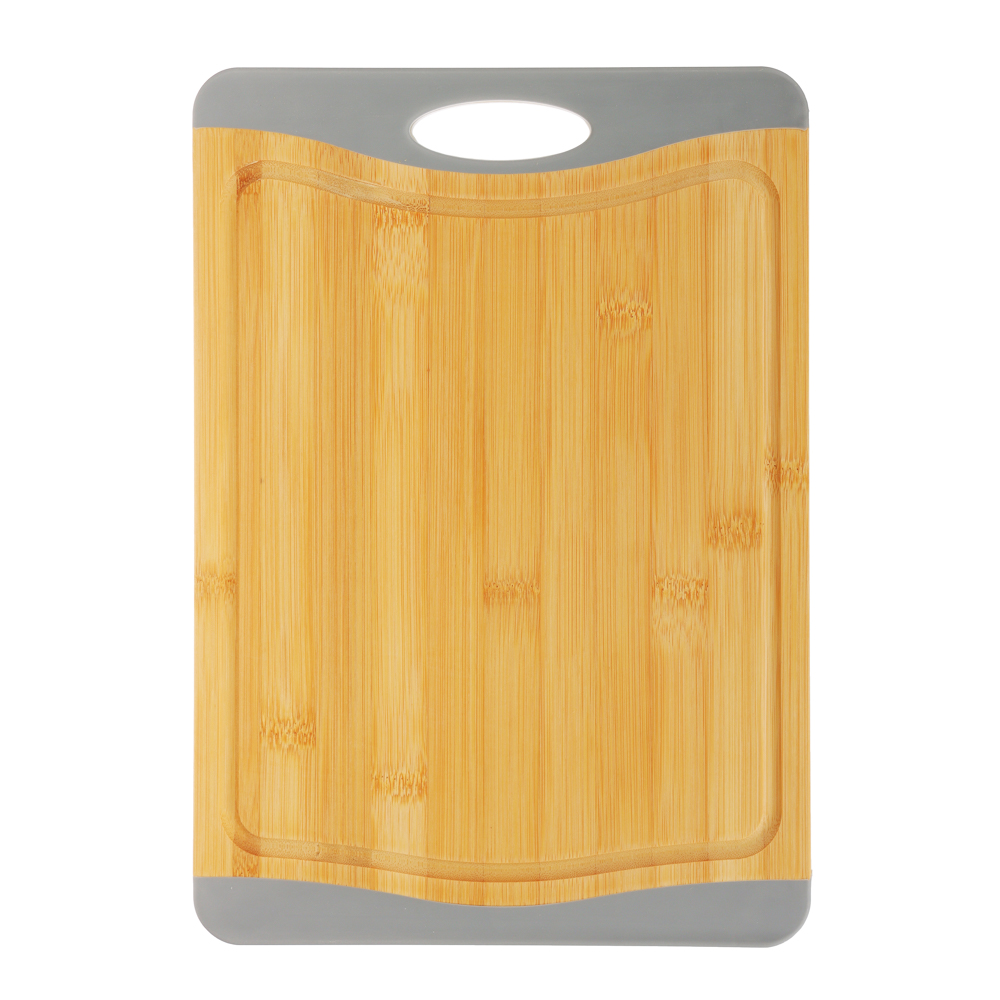 SATOSHI Доска разделочная бамбук, силикон, 36,5х25,5х1,5см, арт.№ 851-188