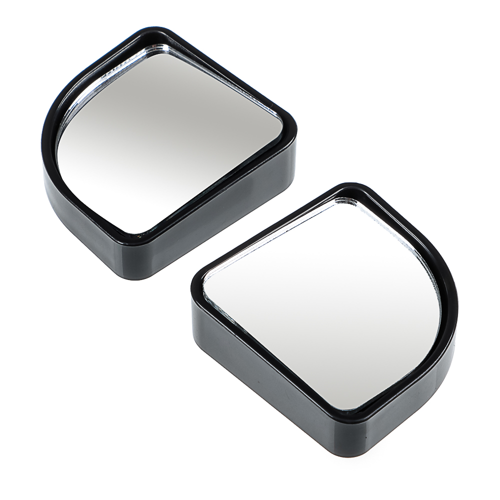 ЕРМАК Зеркало квадратное мертвой зоны, цвет черный 2шт, 50x50, арт.№ 707-022