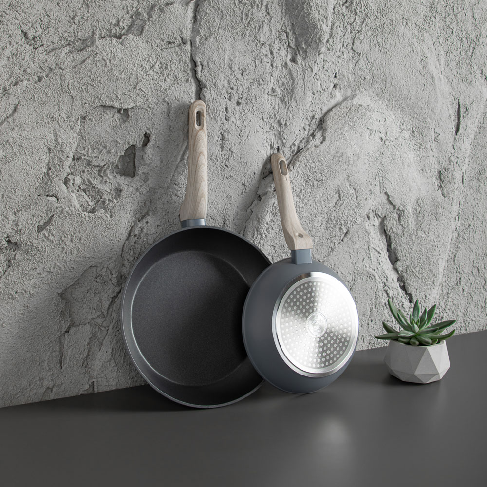 SATOSHI Шарлеруа Набор сковород литых 2пр., d20, 26см, антипригарное покрытие, индукция, арт.№ 846-660