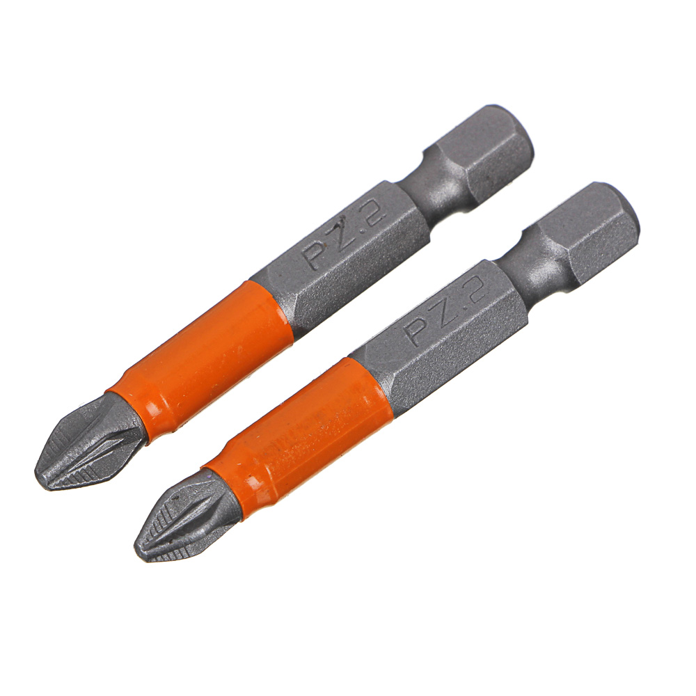 ЕРМАК Биты для шуруповерта PZ2 длина 50 мм, сталь S2, 2 штуки, ПРОФИ СЕРИЯ, арт.№ 601-052
