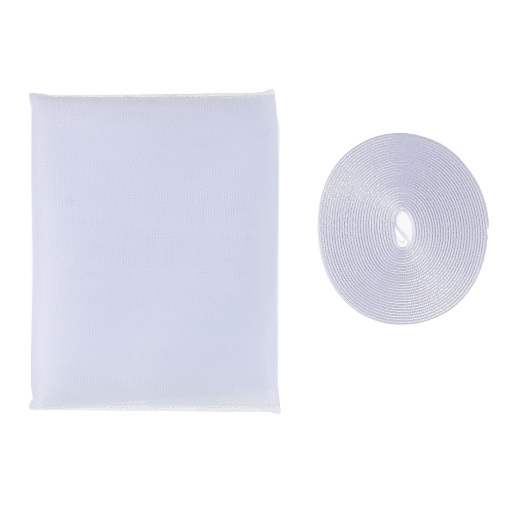 Москитная сетка для окон тм INBLOOM с крепежной лентой, 1.5х2.0м, полиэстер, арт.№ 165-004