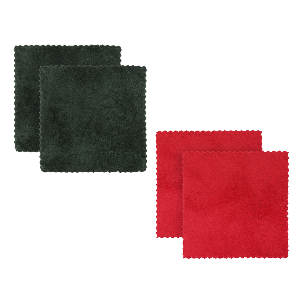 PROVANCE Щелкунчик Комплект полотенец с лентой, 2шт, 30х30см, 85% полиэстер, 15% полиамид, арт.№ 492-271