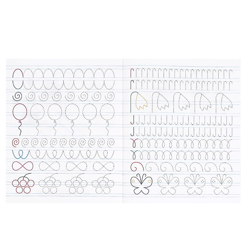 УМКА Прописи цветные, 16,5х20,5см, 16 стр., 4 дизайна, арт.№ 876-092