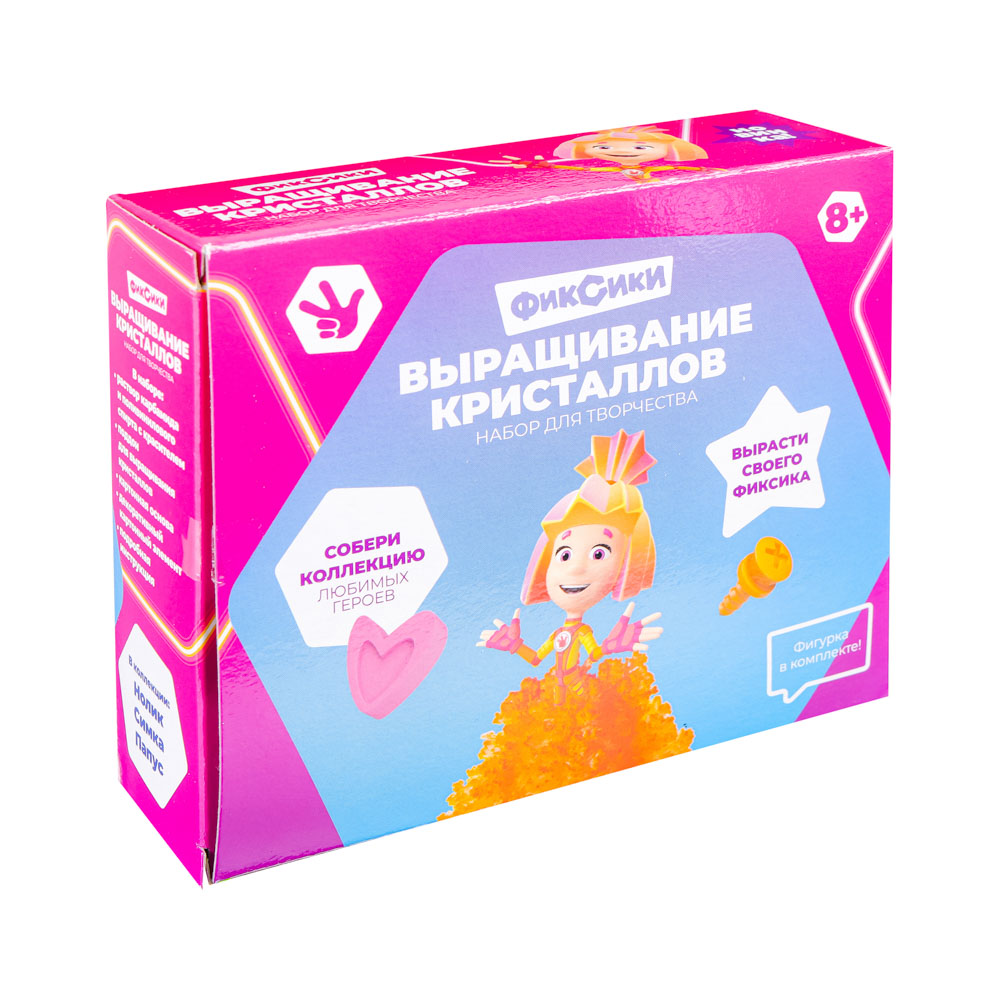 ФИКСИКИ Выращивание кристаллов с фигурками 13,5х11,3х4см, 3 дизайна, арт.№ 429-025