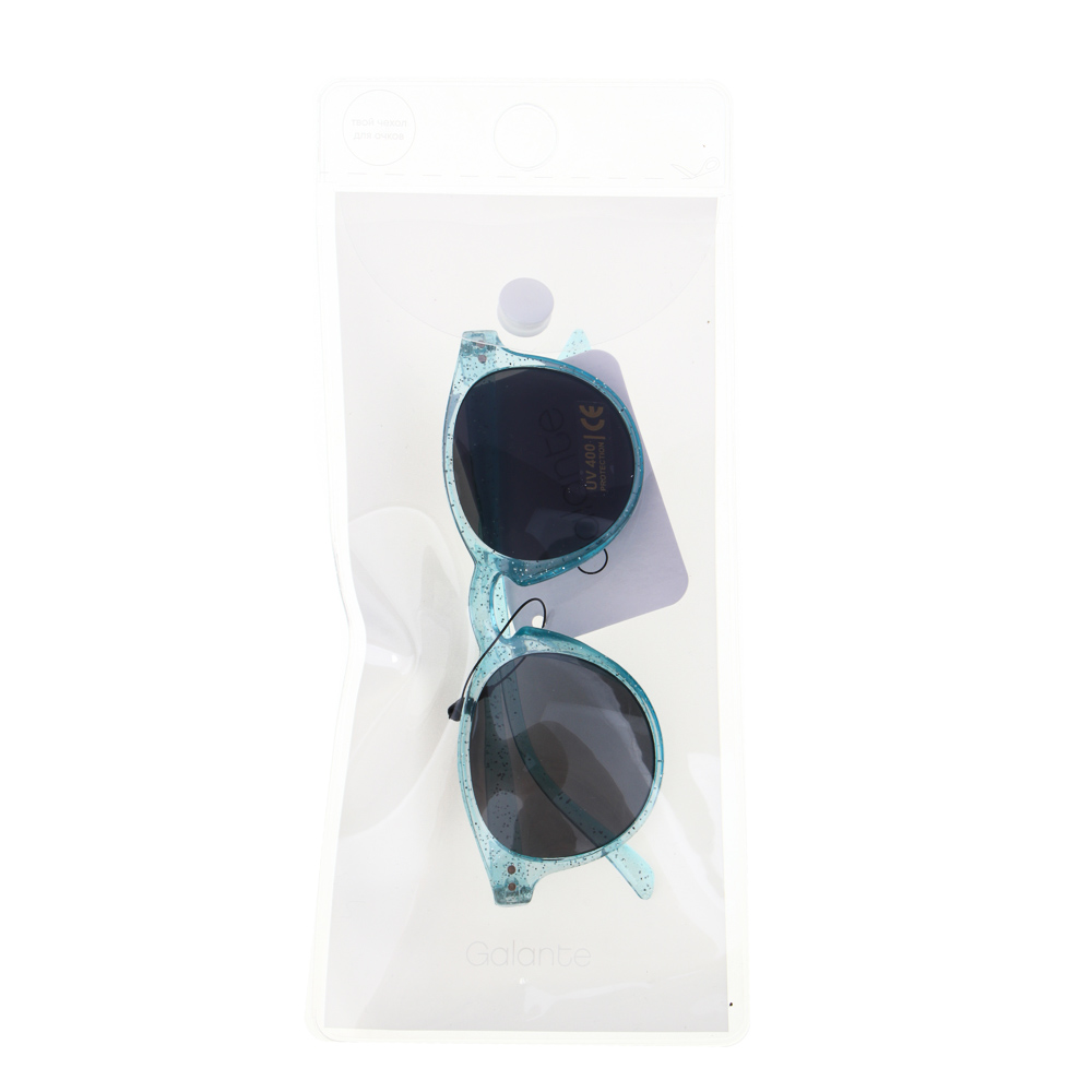 GALANTE Очки солнцезащитные детские в чехле, пластик, 125x40мм, 3 цвета, ОС23-06, арт.№ 304-461
