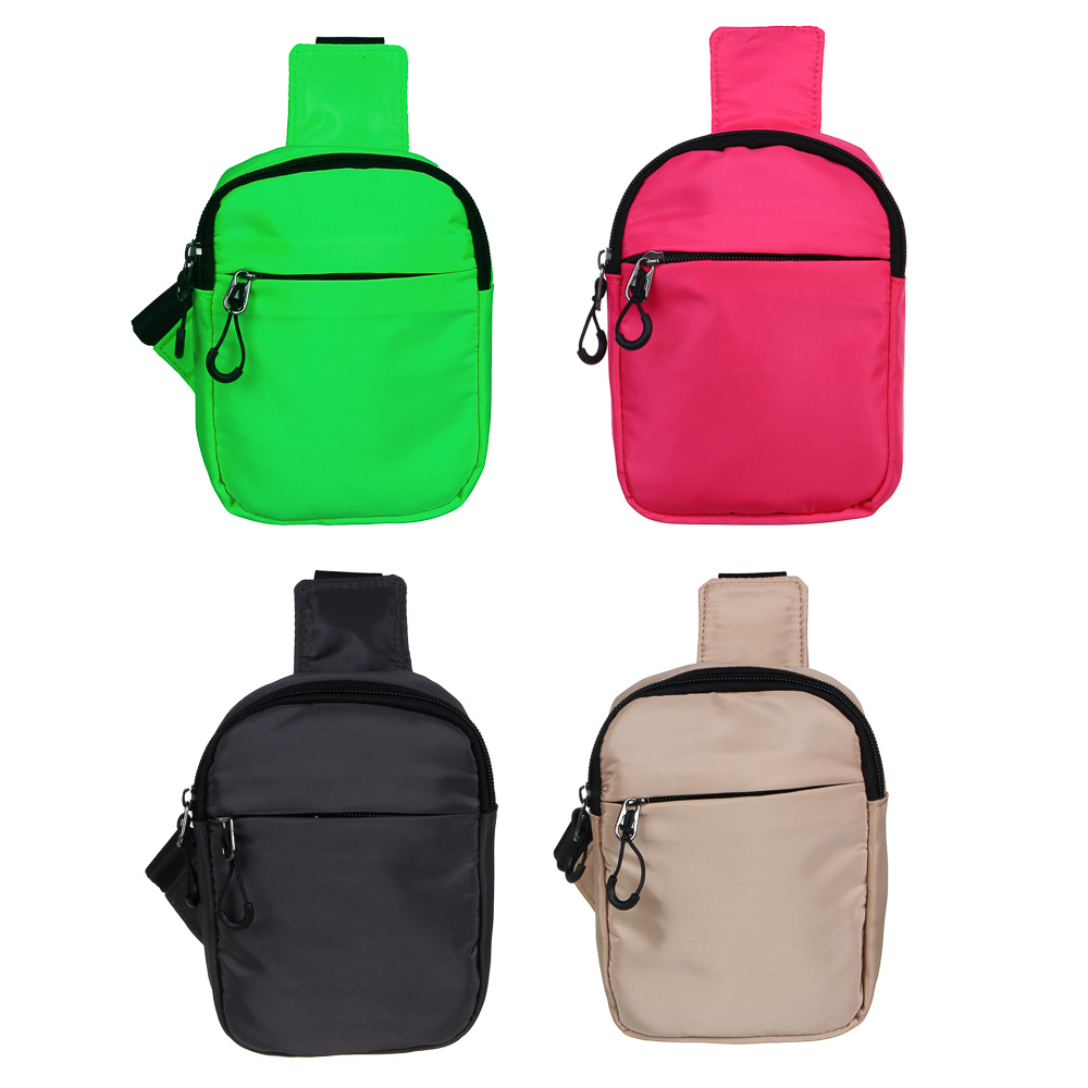 ЮL Сумка на длинном ремне, полиэстер, 17х13х4см, 4 цвета, 21-04, арт.№ 337-101