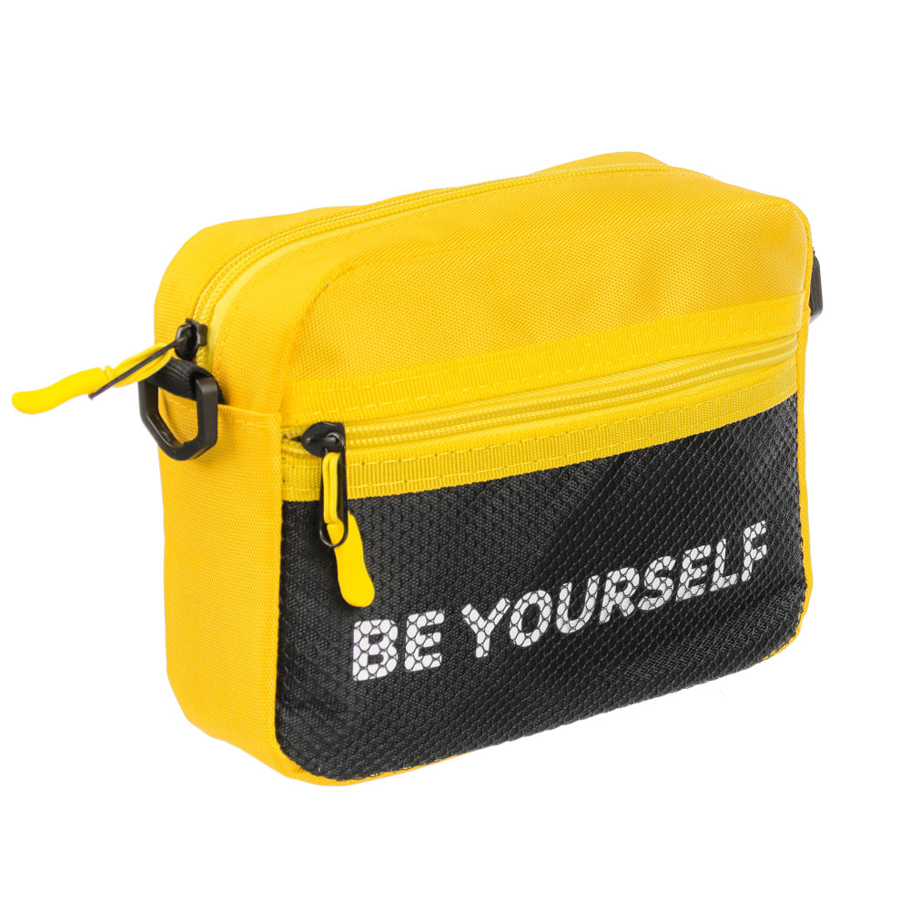 BY Сумка на длинном ремне, полиэстер, 18х14,5х5,5см, 4 цвета, 21-05, арт.№ 337-102