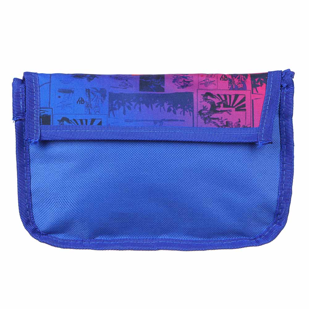 BY Пенал прямоугольный, 21х14х7,5см, 2 отд.на молнии, клапан на липучке, полиэстер, 2 дизайна, арт.№ 238-256