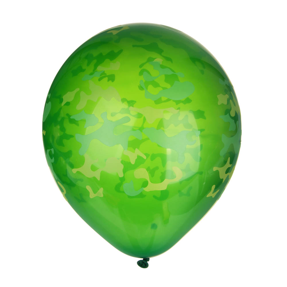 Набор воздушных шаров 5 шт, 12", латекс, камуфляж, арт.№ 518-005