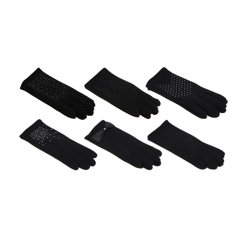 GALANTE Перчатки женские контактные, р 18-20, 6 дизайнов, ОЗ21-09, арт.№ 363-266