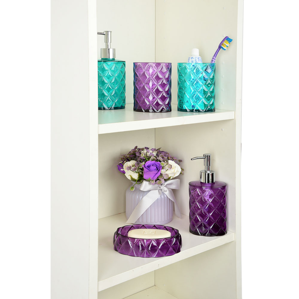 VETTA Мыльница, "Ромбо", пластик, 13,5х9,5х3,5см, 4 цвета, арт.№ 463-909