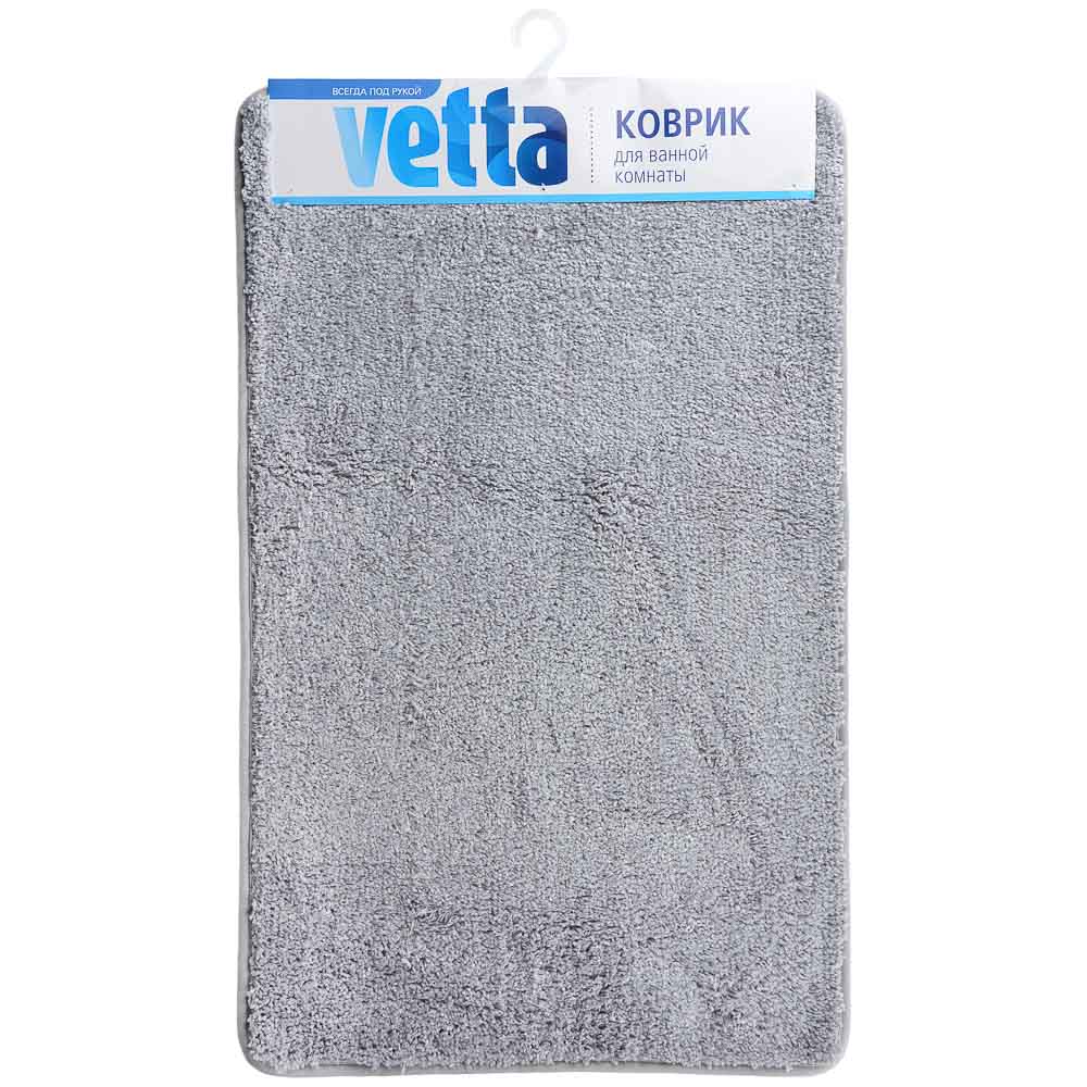 VETTA Коврик для ванной, микрофибра, 50x80см, 3 цвета, арт.№ 462-674