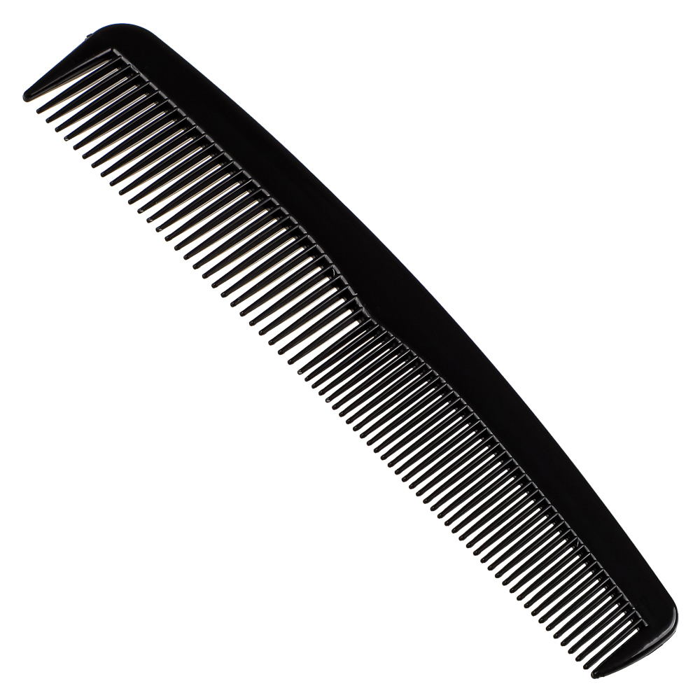 Расческа-гребень тм ЮНИLOOK, мужская, пластик, 14,2см, черный, арт.№ 319-094