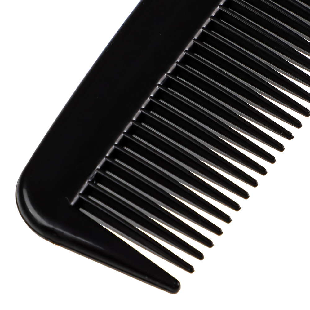 Расческа-гребень тм ЮНИLOOK, мужская, пластик, 14,2см, черный, арт.№ 319-094