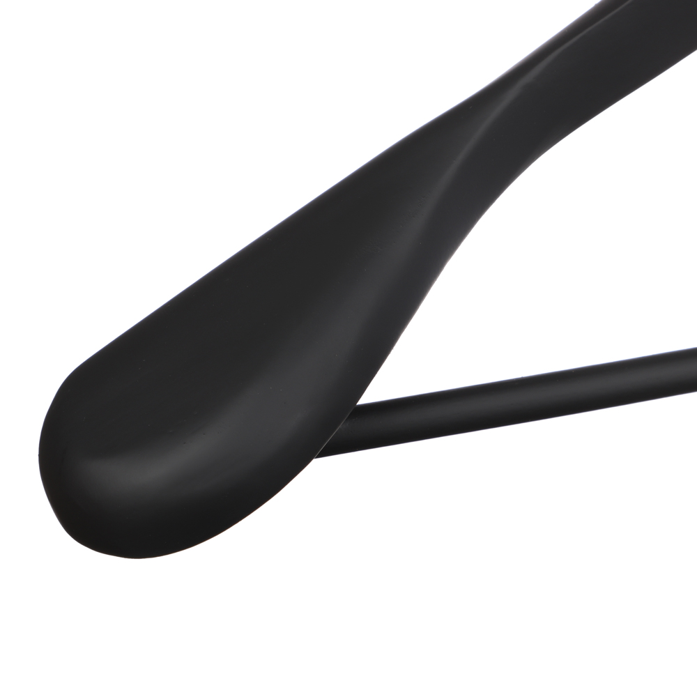 VETTA Вешалка деревянная для верхней одежды, софт тач, 44.5x23x5,8см, черная, арт.№ 455-004