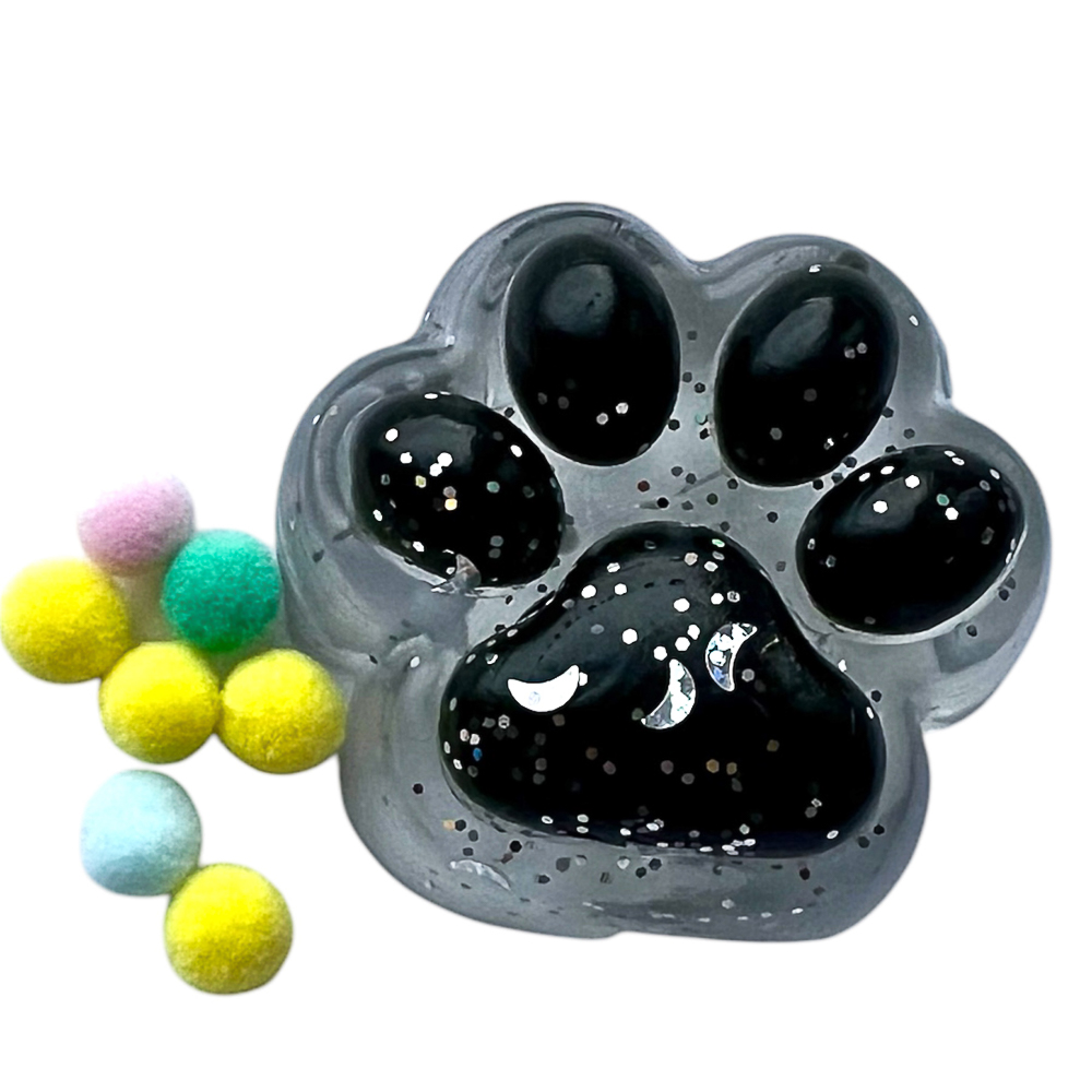 Набор лизунов «Сквиш Лапка», 8см, TPR, светится, 15х10см, 2 дизайна, арт.№ 297-159