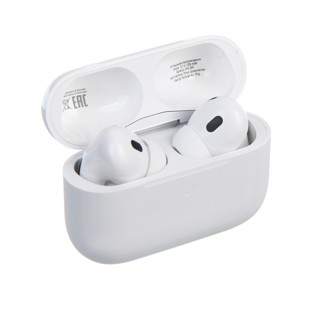 Наушники беспроводные TWS BY Space Pods Pro 2, внутриканальные, 25/200мАч, BT 5.4, белый, арт.№ 410-289