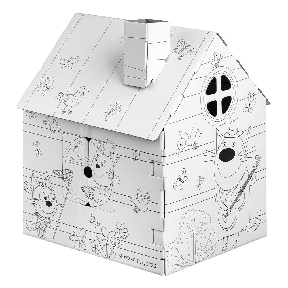 НД ПЛЭЙ Домик-раскраска "Три кота", картон, арт.№ 272-844