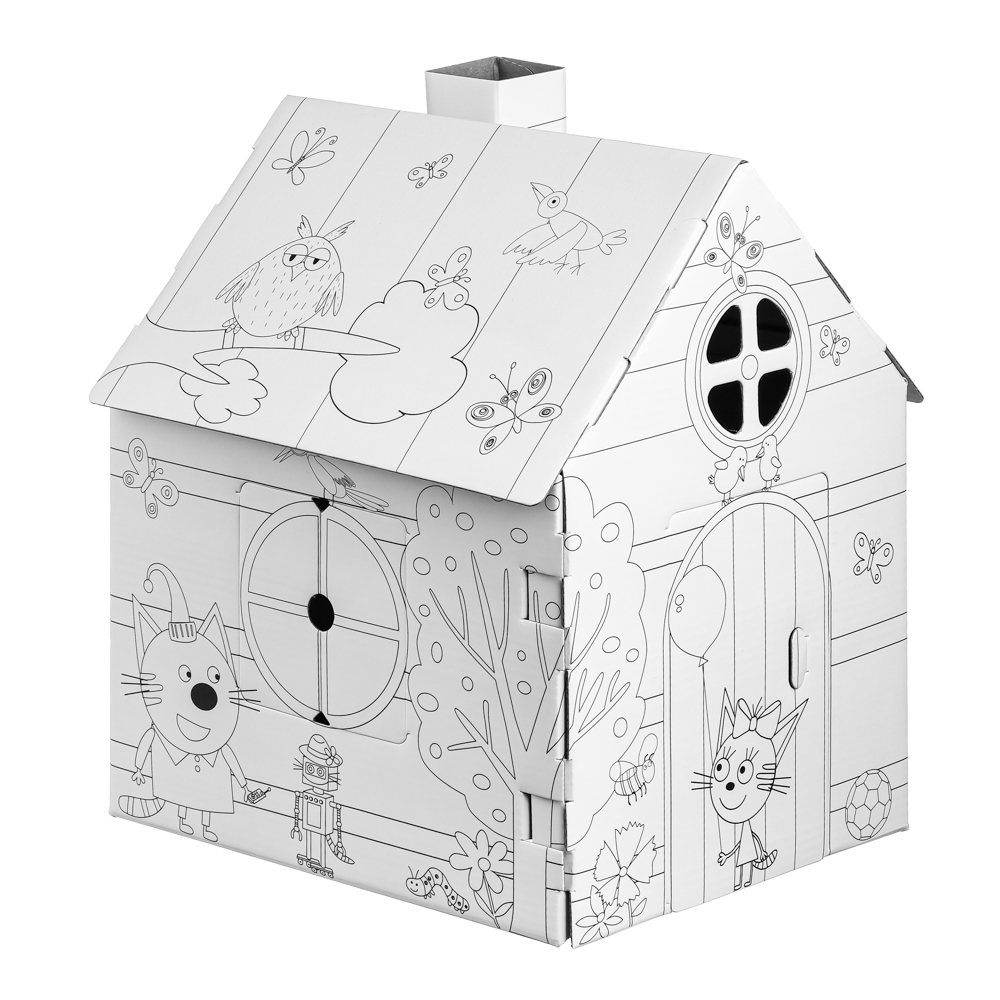 НД ПЛЭЙ Домик-раскраска "Три кота", картон, арт.№ 272-844