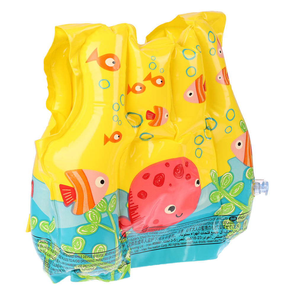 INTEX Плавательный жилет "Тропические приятели" 41х30см, от 3 до 5 лет, 59661NP, арт.№ 359-224