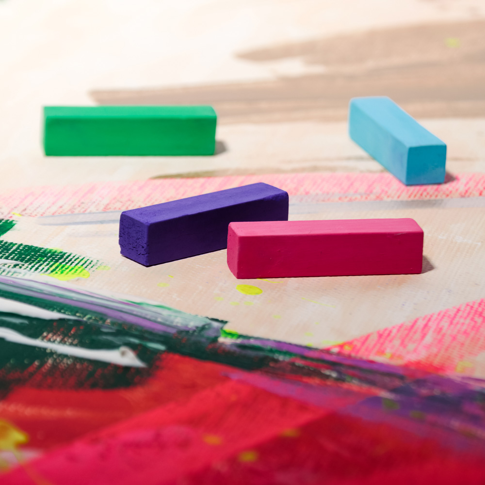 BERIOTTI Набор мелков для окрашивания волос 4шт, прямоугольные, 4 цвета, арт.№ 323-184