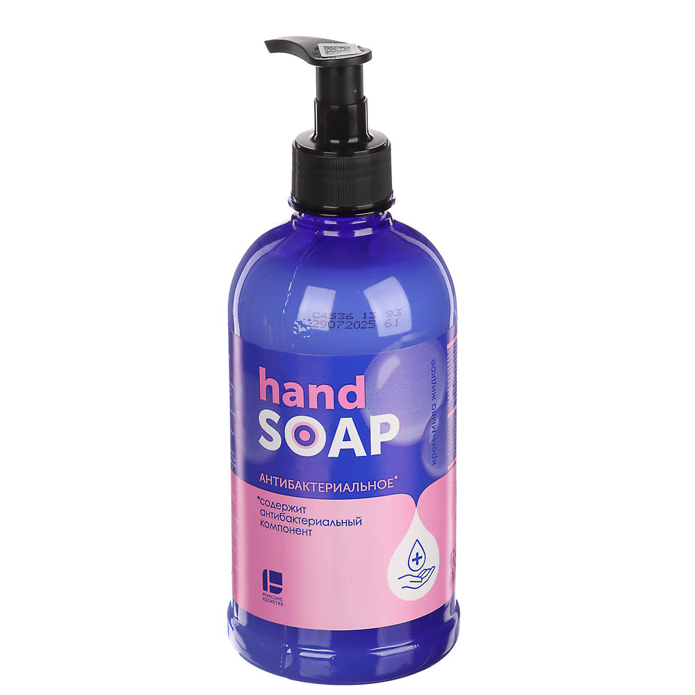 Крем-мыло жидкое антибактериальное RK, п/б, дозатор, 500мл, арт.№ 952-062
