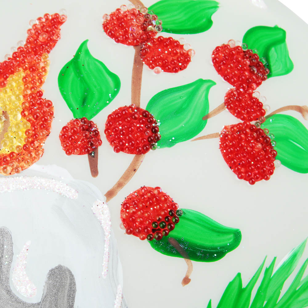 СНОУ БУМ Шар ручной работы "Зимушка", 100мм, стекло, 4 дизайна, арт.№ 368-086