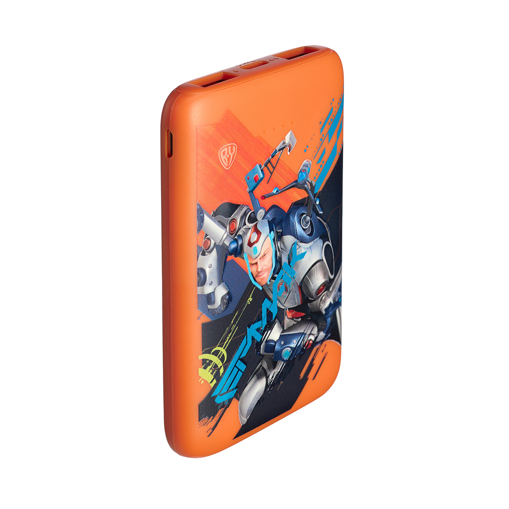 BY Аккумулятор мобильный, 5000 мАч, 2xUSB-A, 1xUSB-C,1xMicro-USB, QC+PD, 5А, Герои, ЕРМАК, арт.№ 031-092