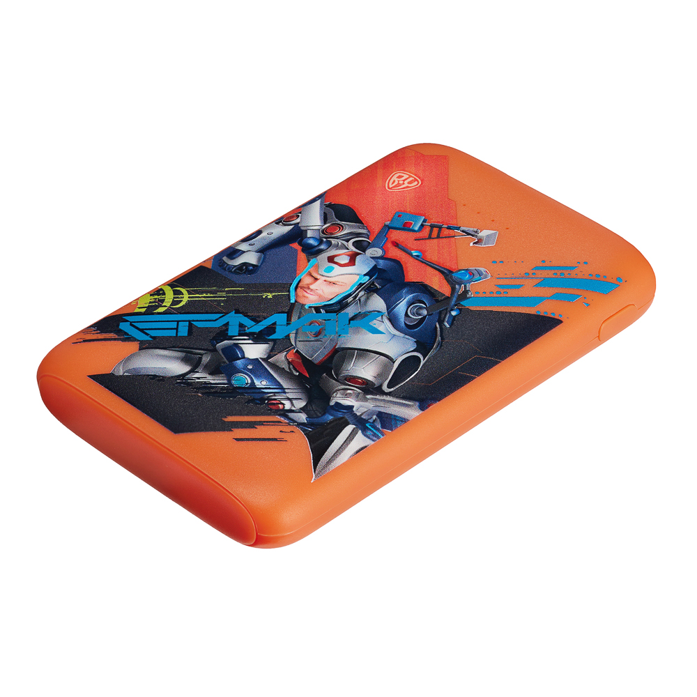 BY Аккумулятор мобильный, 5000 мАч, 2xUSB-A, 1xUSB-C,1xMicro-USB, QC+PD, 5А, Герои, ЕРМАК, арт.№ 031-092