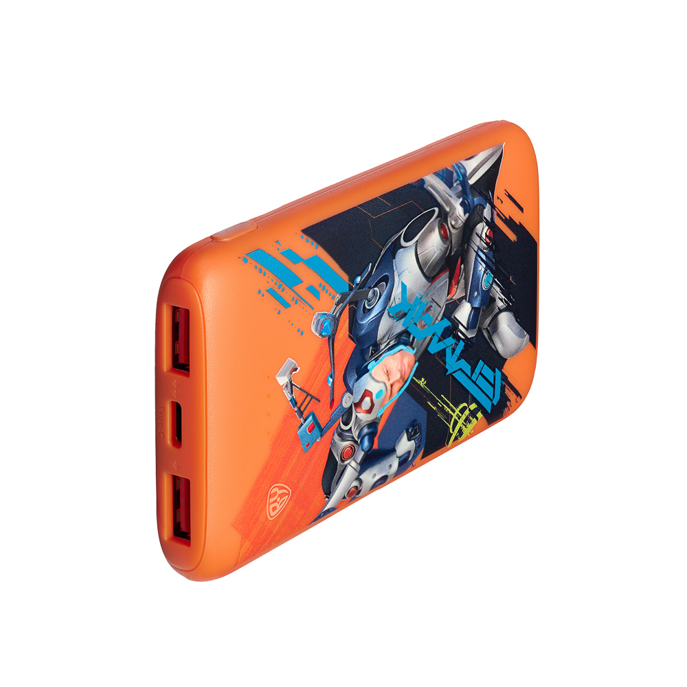 BY Аккумулятор мобильный, 5000 мАч, 2xUSB-A, 1xUSB-C,1xMicro-USB, QC+PD, 5А, Герои, ЕРМАК, арт.№ 031-092