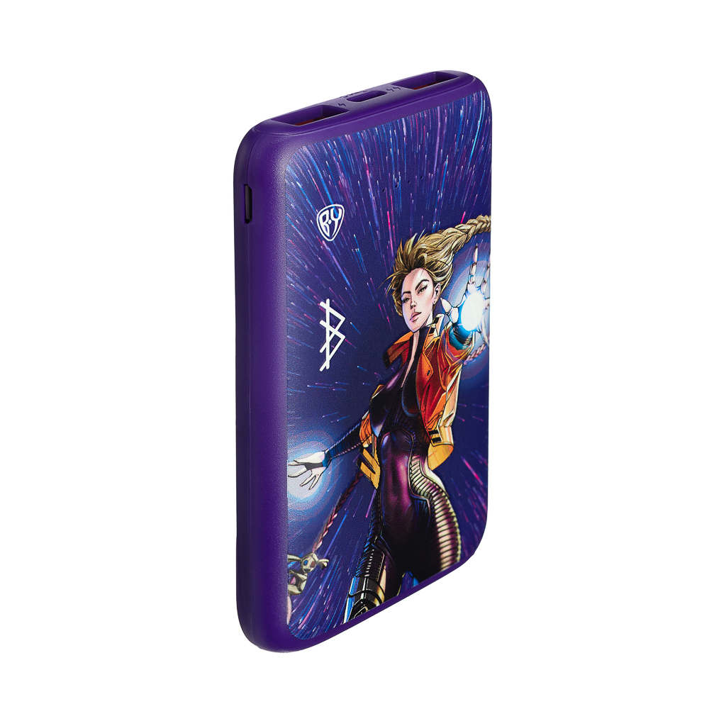 BY Аккумулятор мобильный, 5000 мАч, 2xUSB-A, 1xUSB-C,1xMicro-USB, QC+PD, 5А, Герои, ВАСИЛИСА, арт.№ 031-093