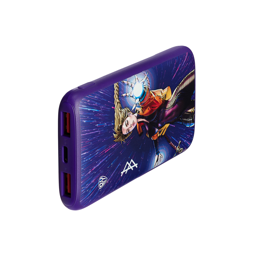 BY Аккумулятор мобильный, 5000 мАч, 2xUSB-A, 1xUSB-C,1xMicro-USB, QC+PD, 5А, Герои, ВАСИЛИСА, арт.№ 031-093