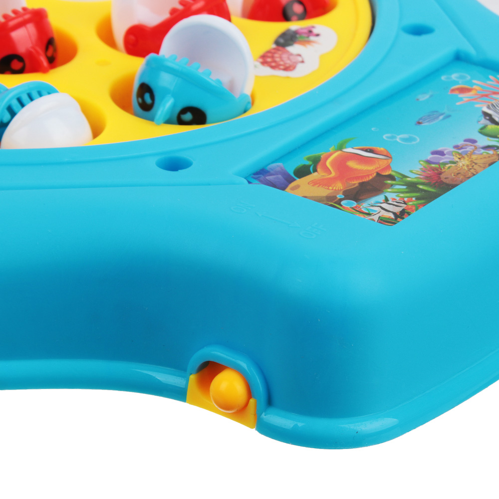 ИГРОЛЕНД Игрушка-рыбалка на батарейках, ABS, 2xAA, звук, 22х20,5х3см, арт.№ 262-237