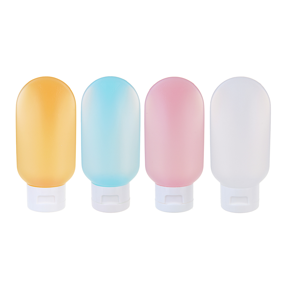 Набор для косметики дорожный 4 шт x 60мл тм ЮНИLOOK, 4 цвета, арт.№ 357-283