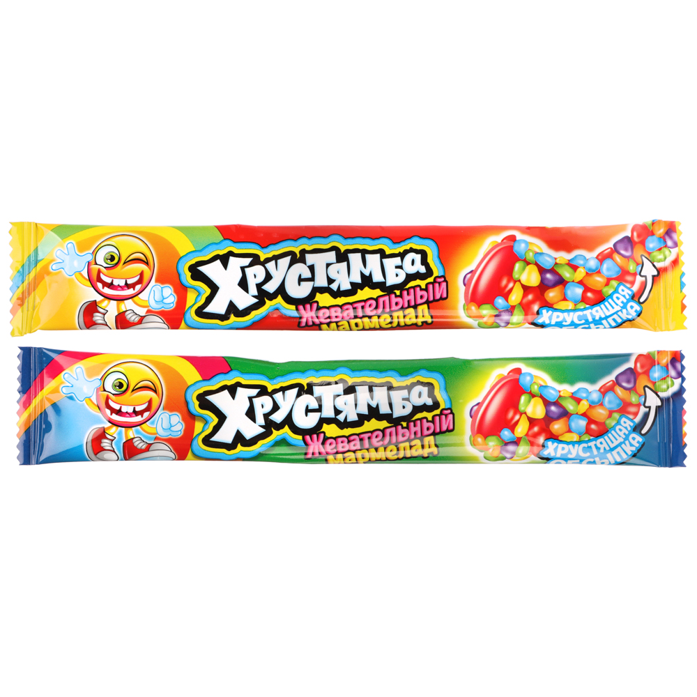 Жевательный мармелад в хрустящей обсыпке "Хрустямба" 10г, арт.№ 347-363