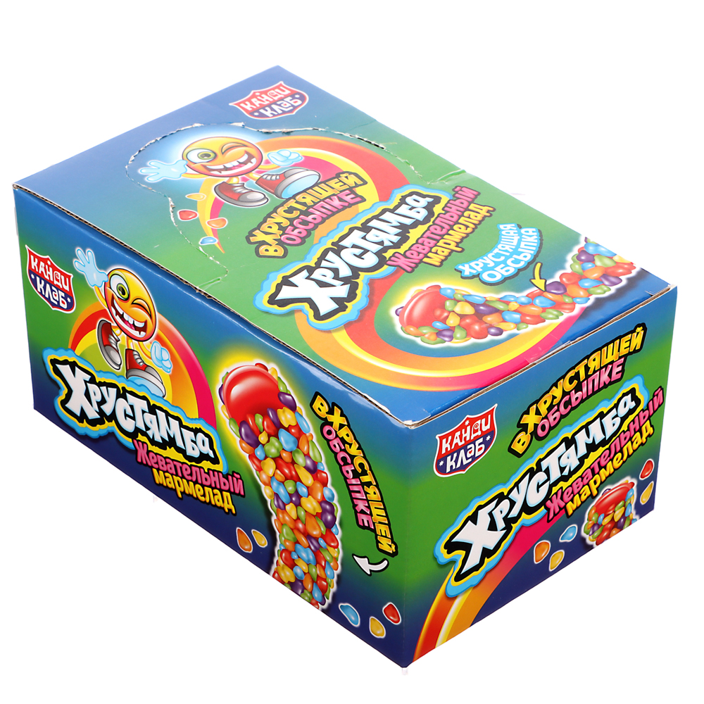 Жевательный мармелад в хрустящей обсыпке "Хрустямба" 10г, арт.№ 347-363