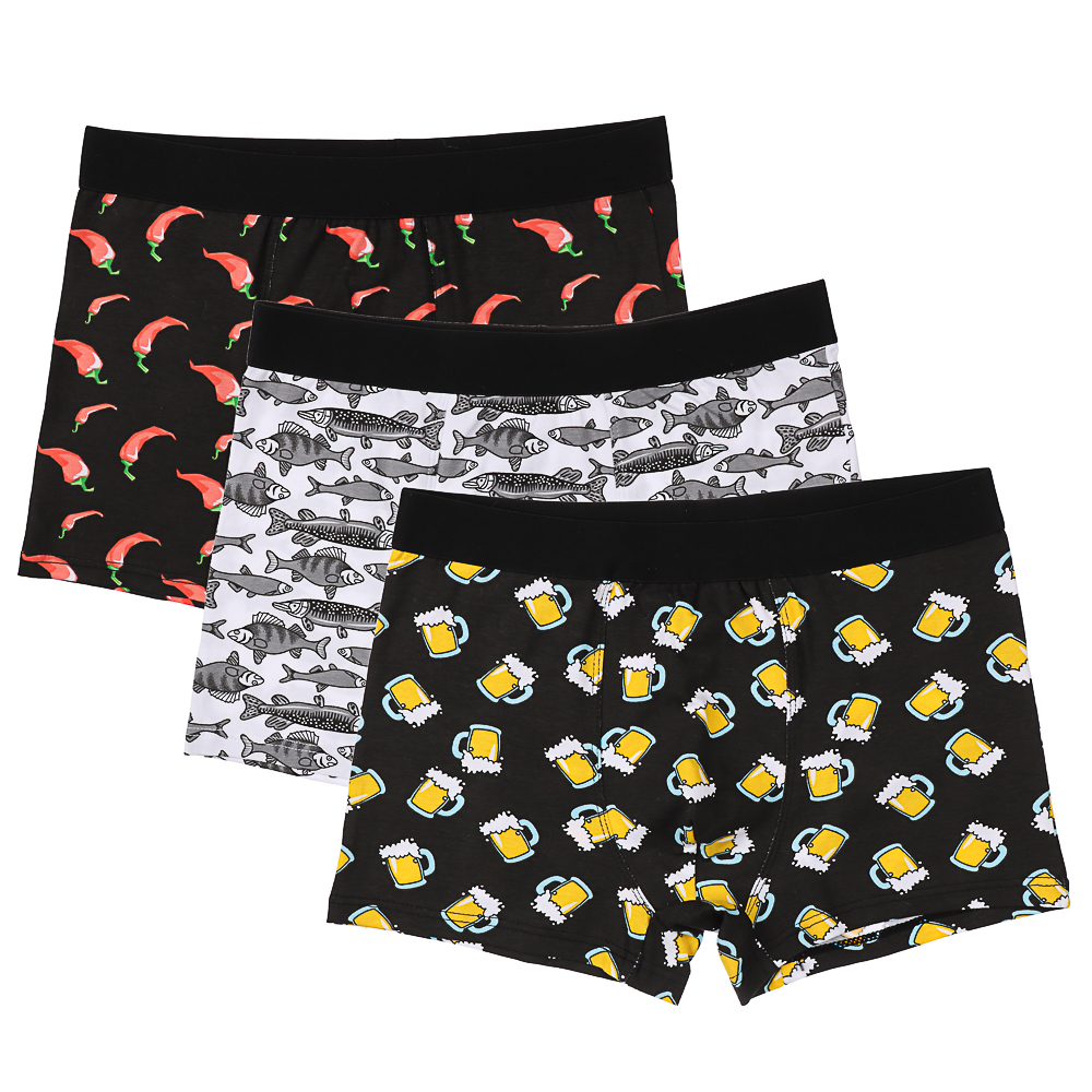 GALANTE Трусы-боксеры мужские с рисунком, 95% хлопок, 5% спандекс, р-ры 50-56, 3 дизайна, арт.№ 331-071