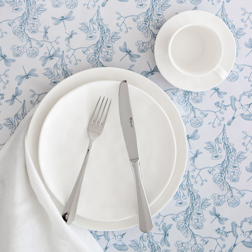 PROVANCE Фьюжн Скатерть текстильная 110х140см с водоотталкивающей пропиткой, синий, арт.№ 435-127